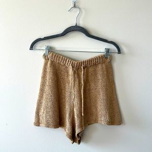 Camel colored beach shorts, size small